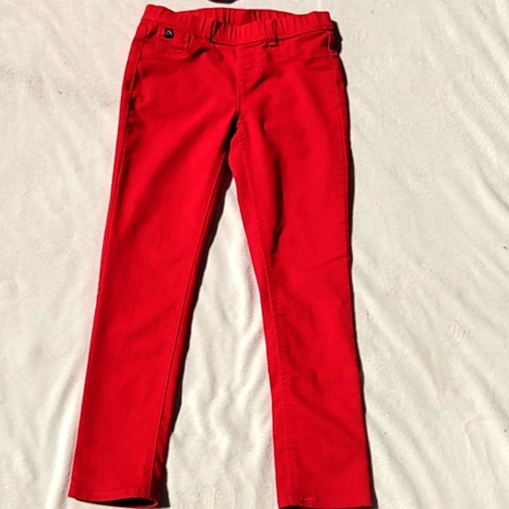 Red Jordache jeggings